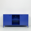 Metal TV Stand with Semi-circular Handle Living Room Storage Sideboard