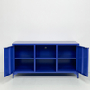 Metal TV Stand with Semi-circular Handle Living Room Storage Sideboard