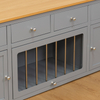  Cold-Rolled Steel Dog Crate TV Stand with Drawers & Cabinets