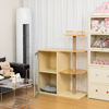 2-in-1 Wooden Cat Tree with Hidden Litter Box Enclosure