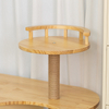 2-in-1 Wooden Cat Tree with Hidden Litter Box Enclosure