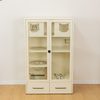 Multi-Level Steel Cat Cage with Storage Drawers & Sisal Scratching Post