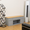 Wooden Dog Crate TV Stand with Storage Drawers