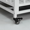 Cold Rolled Steel Pet Crate with Wooden Top