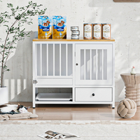 Dog Cage with Storage Table