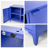 Metal TV Stand with Semi-circular Handle Living Room Storage Sideboard