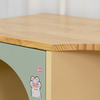 2-in-1 Wooden Cat Tree with Hidden Litter Box Enclosure