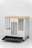 Pet House with Pull-out Tray & Lockable Wheels