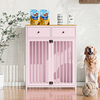 Metal Pet Crate with 2-Door