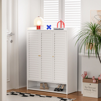Louver Ventilated Steel Shoe Storage Cabinet