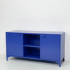 Metal TV Stand with Semi-circular Handle Living Room Storage Sideboard