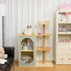 2-in-1 Wooden Cat Tree with Hidden Litter Box Enclosure