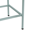 Mint Green Fluted Glass 2-Door Metal Sideboard