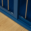 Integrated Dog Kennel with Bookshelf & Storage Drawers